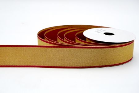 Red and Gold Glittery Satin Ribbon_K1772-278